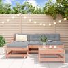 vidaXL Garden Lounge Set Wooden Brown Solid Douglas Wood, Plywood Modular