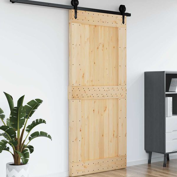 vidaXL Door NARVIK 39.4"x82.7" Solid Wood Pine
