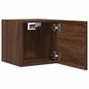 vidaXL Wall Mounted TV Cabinet Brown Oak Engineered Wood Compact