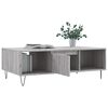 vidaXL Coffee Table Gray Sonoma Engineered wood, Iron Medium