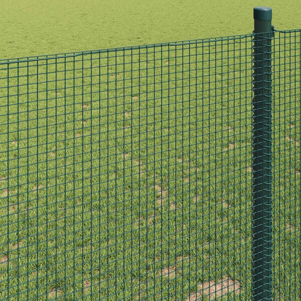 vidaXL Welded Wire Fence Green 0.4 x 25 m Steel