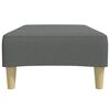 vidaXL Footstool Dark gray Polyester, plywood, plastic, foam