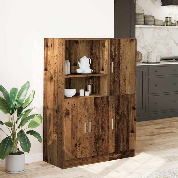 vidaXL Kitchen Cabinet Set Old wood Engineered wood Medium