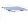 vidaXL Retractable Awning Blue and White