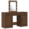 vidaXL Dressing Table with Door Brown 50 x 41 x 135 cm Engineered wood