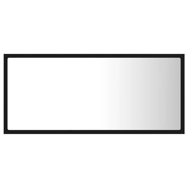 vidaXL Mirror Black Acrylic, Engineered wood Medium Adjustable Armrests