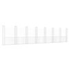 vidaXL U-shape Gabion Basket with 8 Posts Iron 338.6"x7.9"x78.7"