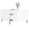 vidaXL Coffee Table High gloss white Engineered wood, Metal