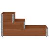 vidaXL Raised Bed Brown Solid pine wood Large Stackable Raised Bed