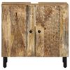 vidaXL Bathroom Sink Cabinet Natural wood brown Solid mango wood