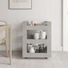vidaXL Kitchen Trolley Concrete Grey 23.6x17.7x31.5" Engineered Wood