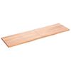 vidaXL Wall Shelf Light brown Solid oak wood Large Foldable