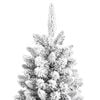 vidaXL Christmas Tree White and Green PVC, PE, Steel Medium