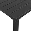 vidaXL Garden Dining Table Anthracite Steel 43.3 x 21.3 x 27.6 in