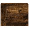 vidaXL Wall-mounted Bedside Cabinet Smoked Oak Engineered wood Small