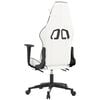 vidaXL Gaming Chair White and Black Faux leather, metal, plywood, foam