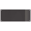 vidaXL Kitchen Backsplash 2 pcs Dark Grey 39.37 x 15.75 in