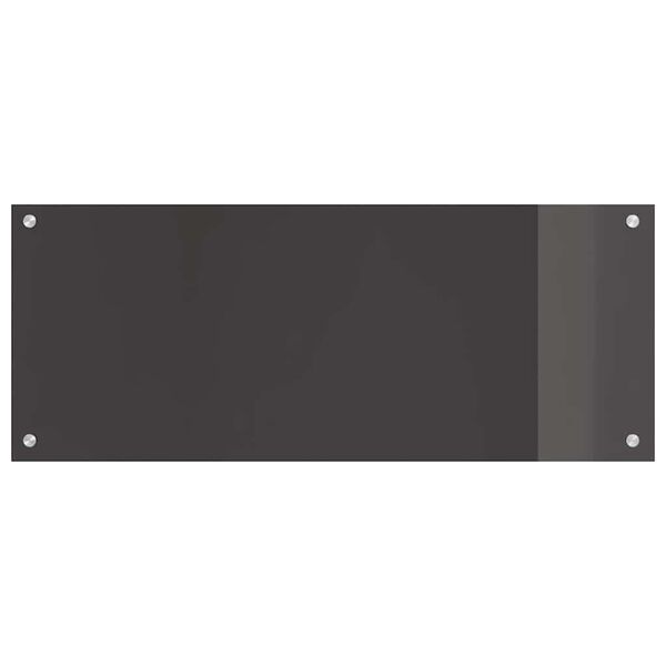 vidaXL Kitchen Backsplash 2 pcs Dark Grey 39.37 x 15.75 in