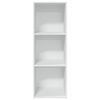 vidaXL Bookcase White Engineered wood 15.7 x 11.8 x 44.9 in Bookcase