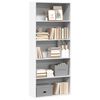 vidaXL Book Cabinet White Engineered wood 31.5 x 11.8 x 74.4 in