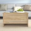 vidaXL Coffee Table Sonoma oak Engineered wood Compact