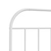vidaXL Bed Frame White Steel Single Bed Frame Rectangular Single Bed