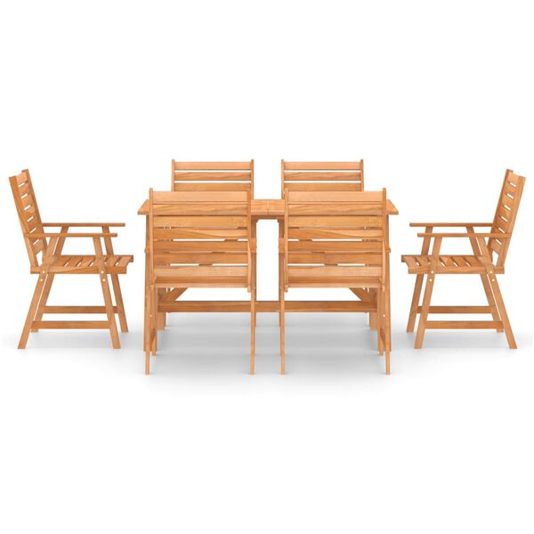 vidaXL Outdoor Dining Set Solid Acacia wood Medium Seats Many