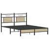 vidaXL Bed Frame Sonoma Oak Engineered Wood Full Bed Frame Rectangular