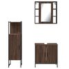 vidaXL Bathroom Cabinet Set Brown oak