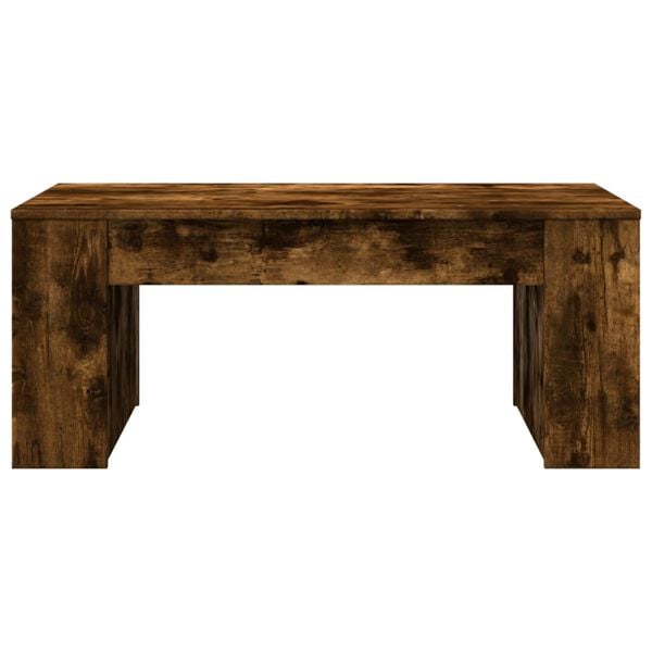 vidaXL Coffee Table Smoked Oak Engineered Wood Small Coffee Table