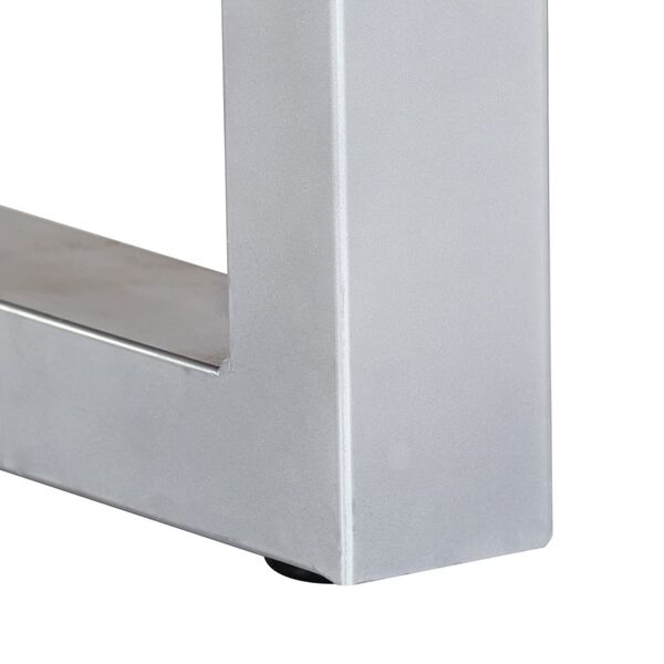 vidaXL Coffee Table Brown and silver