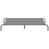 vidaXL Elevated Dog Bed Grey Oxford fabric and powder-coated steel Large