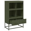 vidaXL Highboard Olive Green Cold-rolled steel Tall Highboard