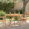 vidaXL Garden Table Natural Teak Solid teak wood Large Foldable
