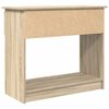 vidaXL Console Table Sonoma Oak Engineered Wood Standard Console Table
