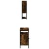 vidaXL Bathroom Furniture Set Smoked oak