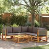 vidaXL Garden Sofa Set Gray