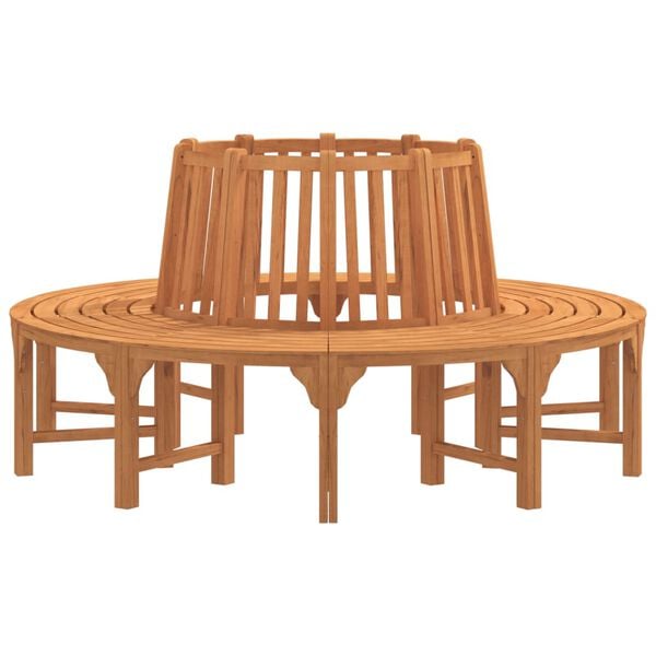 vidaXL Tree Bench Reddish-brown Solid eucalyptus wood Large Durable