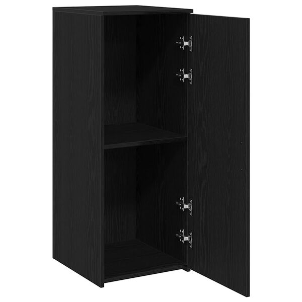 vidaXL Storage Cabinet Black Engineered wood Compact Storage Cabinet
