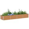 vidaXL Garden Raised Bed Silver Galvanized steel Large
