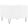 vidaXL Coffee Table High gloss white Engineered wood, iron Standard