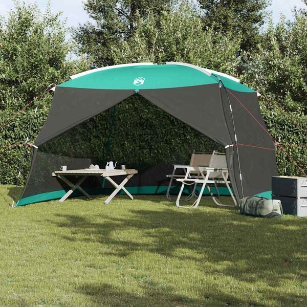 vidaXL Mosquito Tent with Roof Sea Green 149.61 x 149.61 x 88.58 in