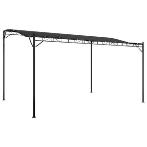vidaXL Canopy Anthracite Polyester with PA coating 13.1 x 9.8 ft