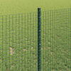 vidaXL Fence with Post Green 3.28 x 164.04 ft Steel and PVC