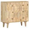 vidaXL Drawer Cabinet 29.5"x13.8"x29.5" Solid Mango Wood