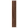 vidaXL CD Cabinet Set of 2 Brown Oak Engineered Wood 8.3 x 6.3 x 36.8 in