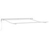vidaXL Retractable Awning Manual Light Grey 137.80 x 98.43 in Fabric