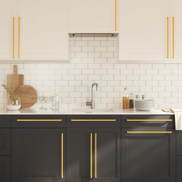 vidaXL Cabinet Handle Set of 20 Gold Stainless Steel Standard Durable