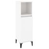 vidaXL Bathroom Furniture Set White Engineered wood, metal Large
