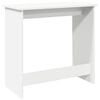 vidaXL Desk White Engineered wood Compact Simplistic Desk